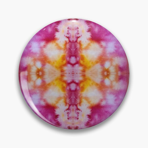 Item preview, Pink Orange Red Batik Fractal Mandala Tie dye pattern V3 designed and sold by blastshmucks.
