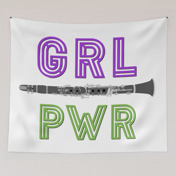 Item preview, (Girl Power) GRL PWR - Clarinet designed and sold by BandMomDesigns.