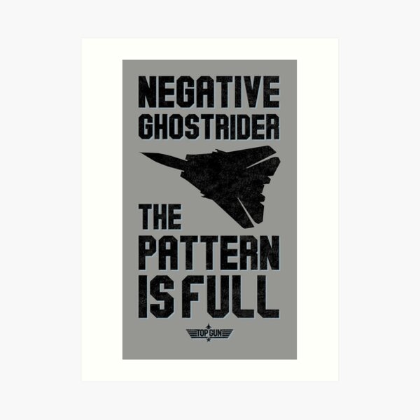 Negative Ghostrider The Pattern Is Full Art Prints | Redbubble