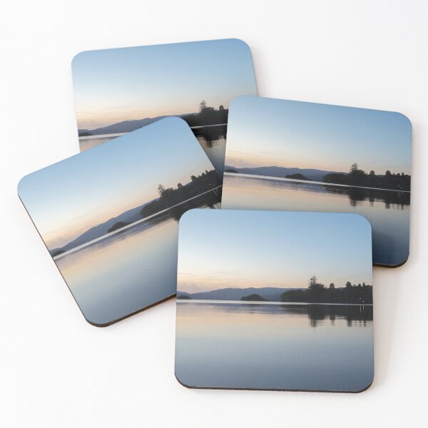 Item preview, Reflection of lake, the sun sets over Lake Windermere, Lake District, Cumbria, England  designed and sold by HTPOP.