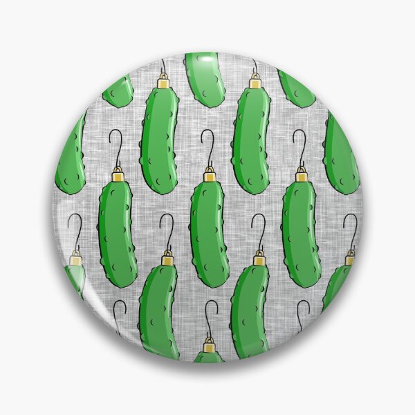 Item preview, Christmas Pickle - Pickle Christmas Ornament (grey) designed and sold by littlearrow.