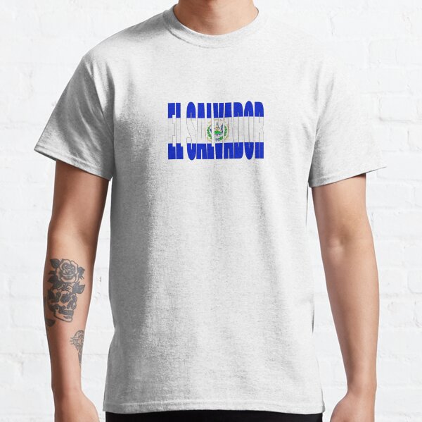El Salvador Logo-Bandera Camiseta clásica
