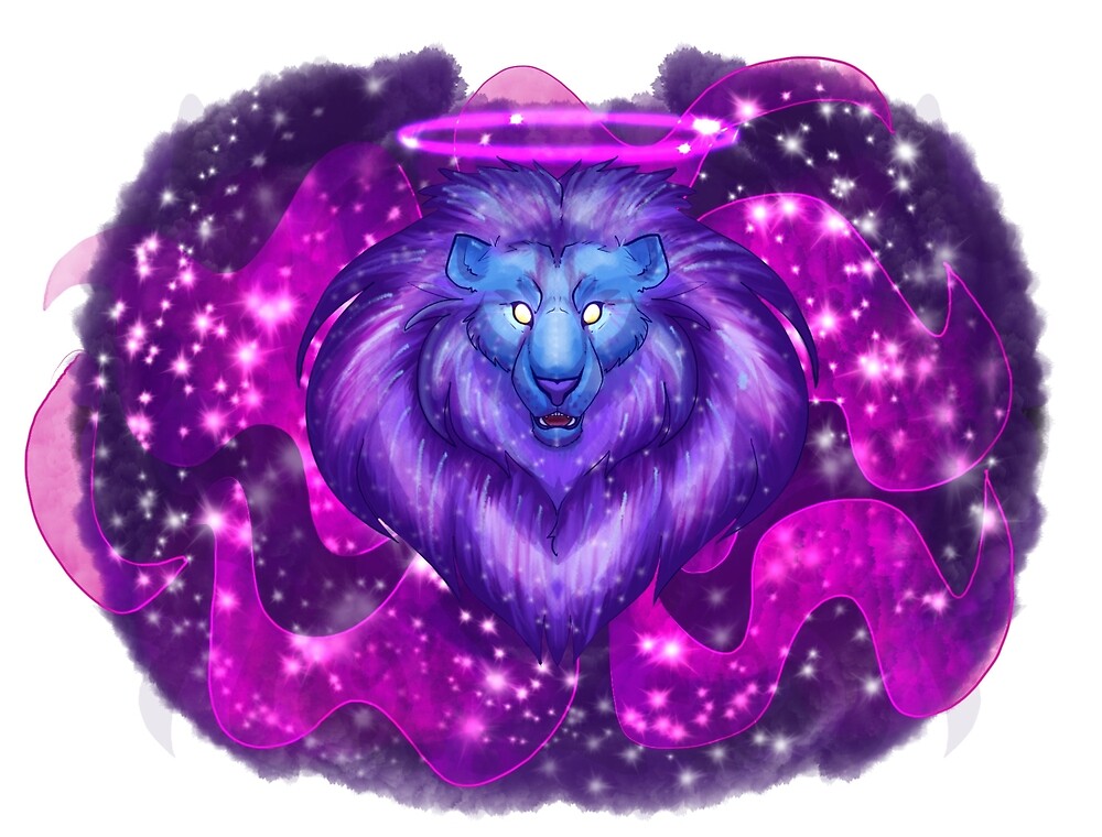 "Galactic lion" by sleepwhisker Redbubble