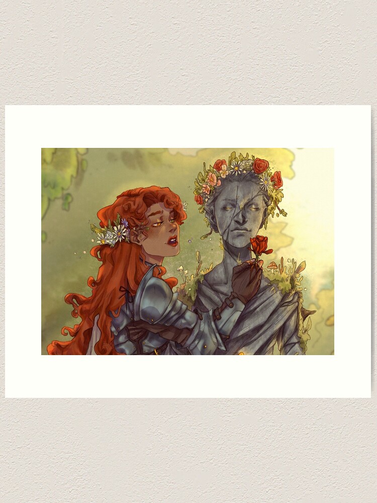 Alternate view of My Pygmalion, Knight falls in love with a statue Art Print