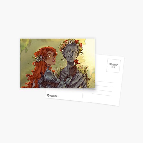 My Pygmalion, Knight falls in love with a statue Postcard