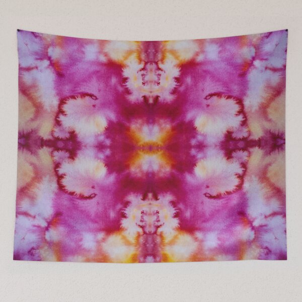 Item preview, Pink Orange Red Batik Fractal Mandala Tie dye pattern V4 designed and sold by blastshmucks.