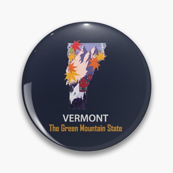 Item preview, Vermont - The Green Mountain State - Bumper Sticker designed and sold by d1mology.