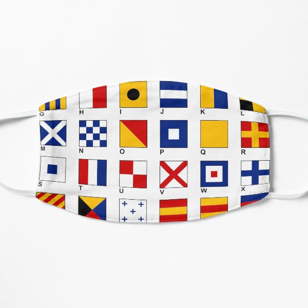 Nautical Flags Flat Mask