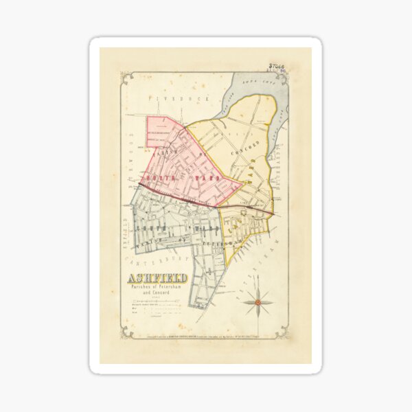 Item preview, Ashfield (Parish of Petersham & Concord) – My Inner West Address Map designed and sold by MyInnerWest.