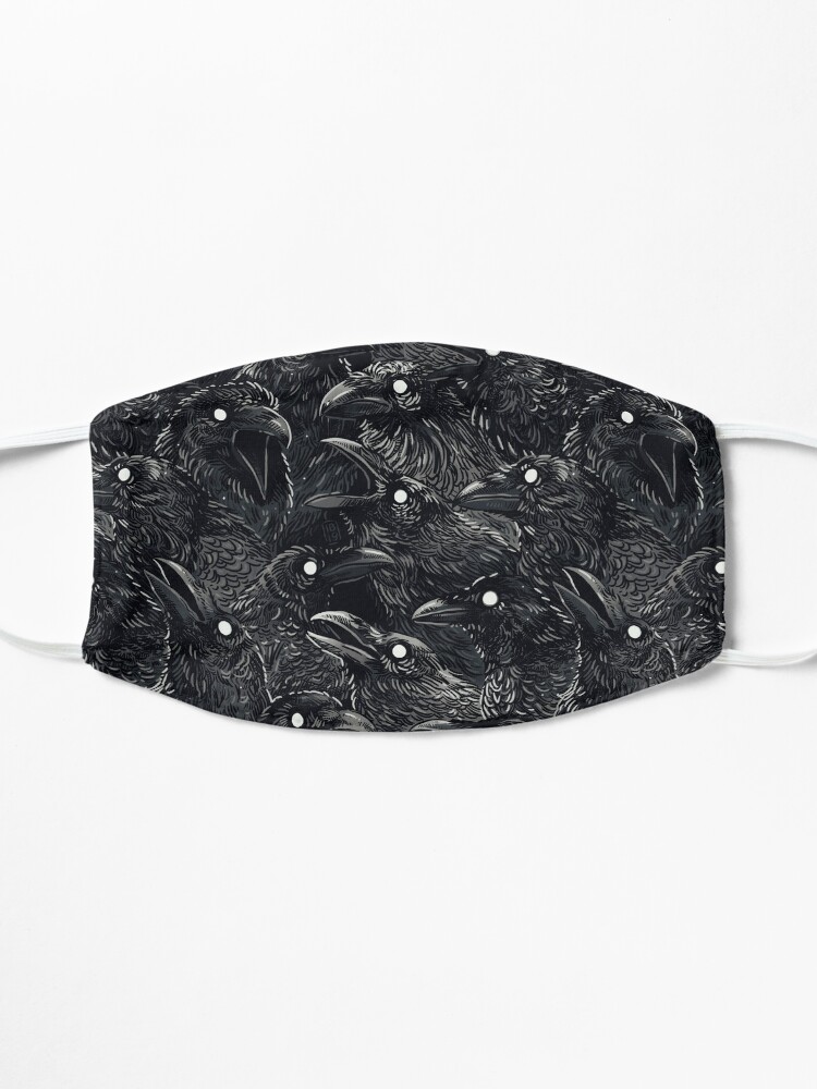 Alternate view of Raven pattern 2 Mask