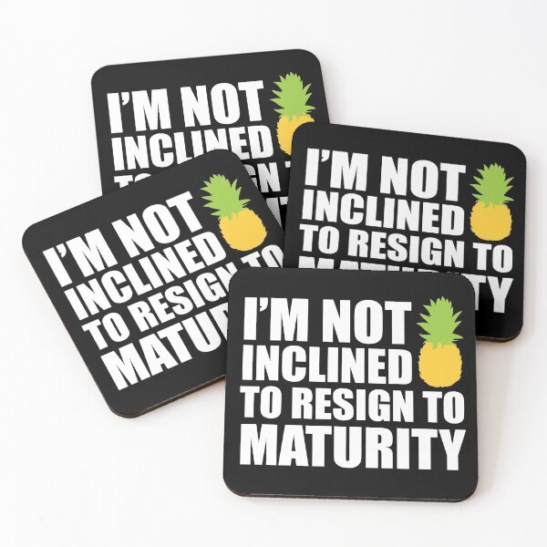 Item preview, I'm Not Inclined To Resign To Maturity - Dark designed and sold by Masonde Designs.