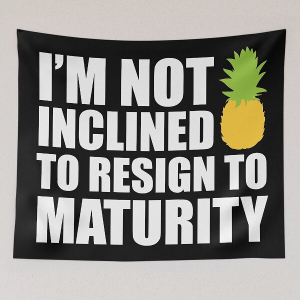 Item preview,  I'm Not Inclined To Resign To Maturity - Dark designed and sold by Masonde Designs.