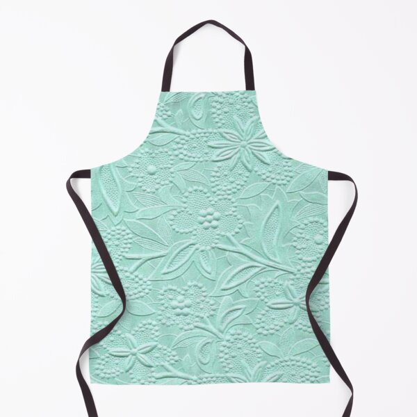 Item preview, Relief Pattern with Embossed Flowers in Aqua designed and sold by WisdomInspired.