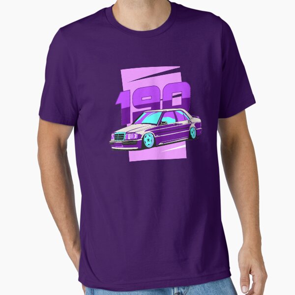 Vista previa del artículo con la obra «Mercedes 190 Slammed», diseñado y vendido por shketdesign.