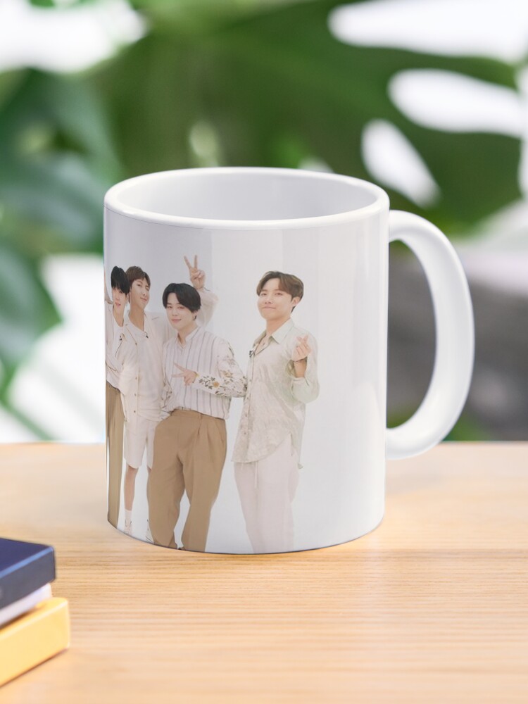 Bangtan Boys BTS Group Mug | White Mug | Gift for Mug | Coffee and Tea Mug  | Creative Design Printed Mug Ceramic Coffee Mug 325 ml