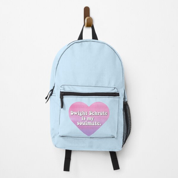 Item preview, "Dwight schrute is my soulmate" pink watercolor heart designed and sold by Preppy Positivity.