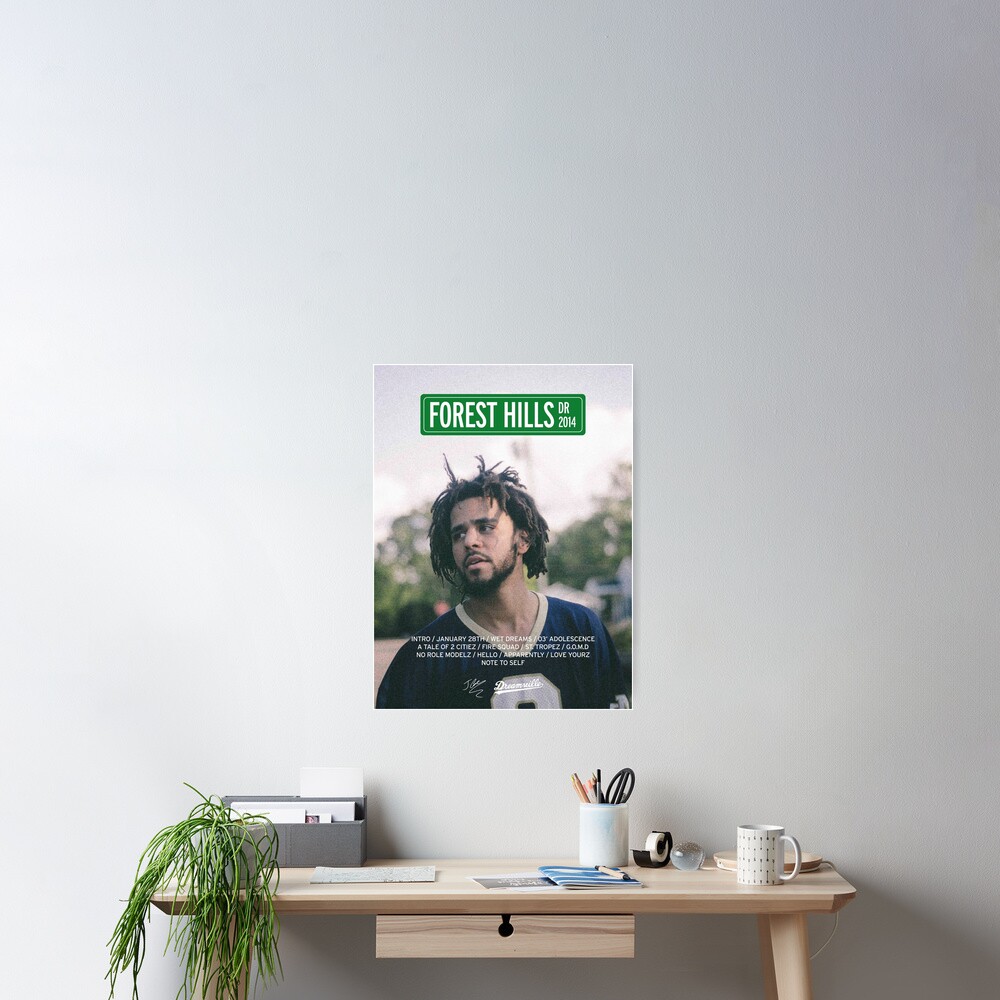 J Cole – 2014 Forest Hills Drive | Tracklist Poster Poster