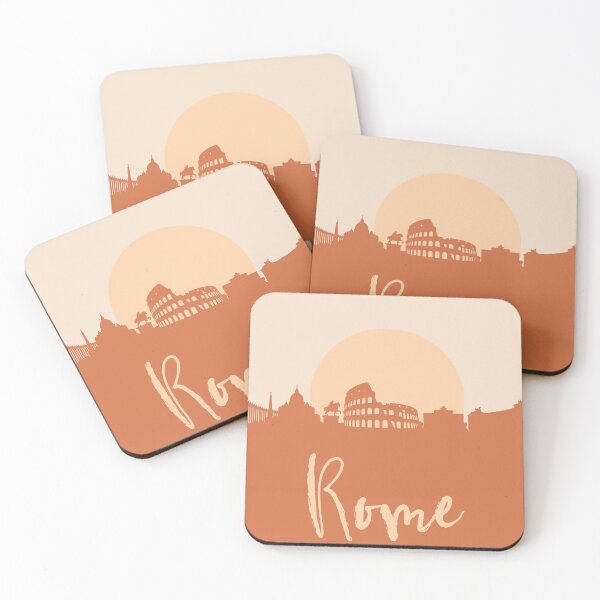 Artikelvorschau, ROME ITALY CITY SKYLINE DESIGNER EARTH TONES entworfen und verkauft von deificusArt.