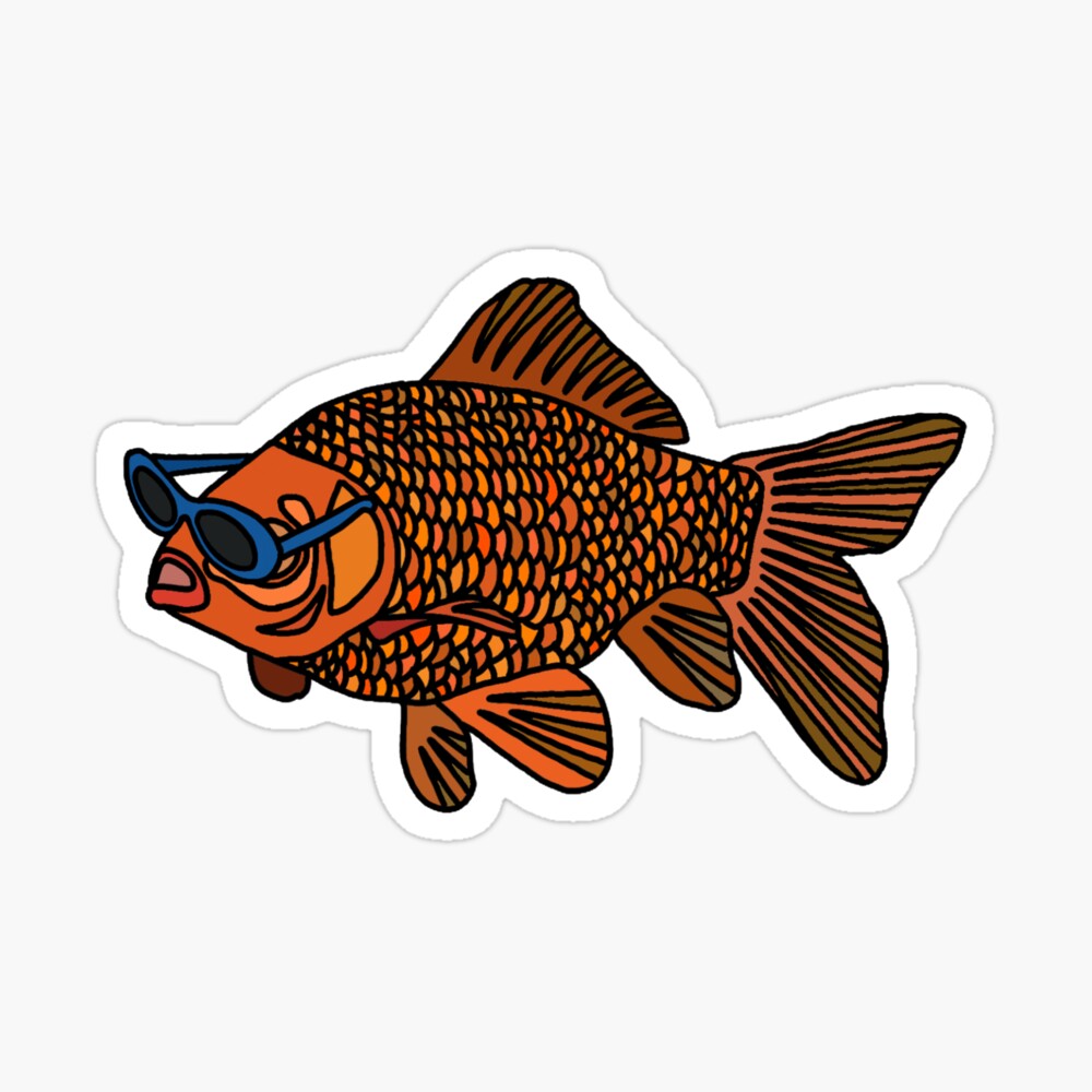 Cool fish Art Board Print for Sale by PeachCatDesigns