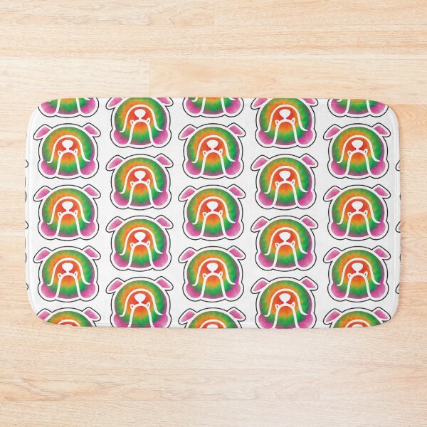 Item preview, Bulldog face purple & pink tie dye - English Bully dog breed bias - colorful Bulldog - Smooshface United designed and sold by smooshfaceutd.
