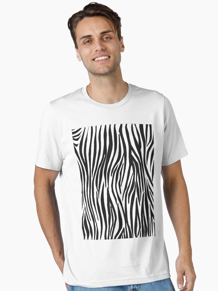 Zebra Stripes Black and White Essential T-Shirt for Sale by