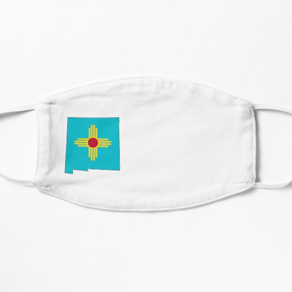 Turquoise New Mexico Flat Mask