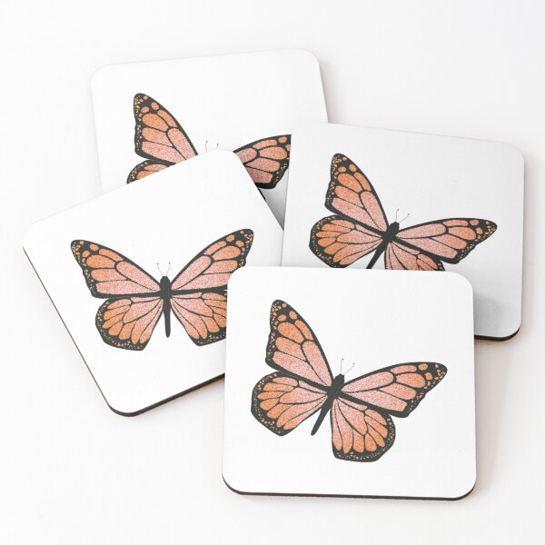 Item preview, Sparkly Orange Glitter Butterfly designed and sold by bychloedavies.