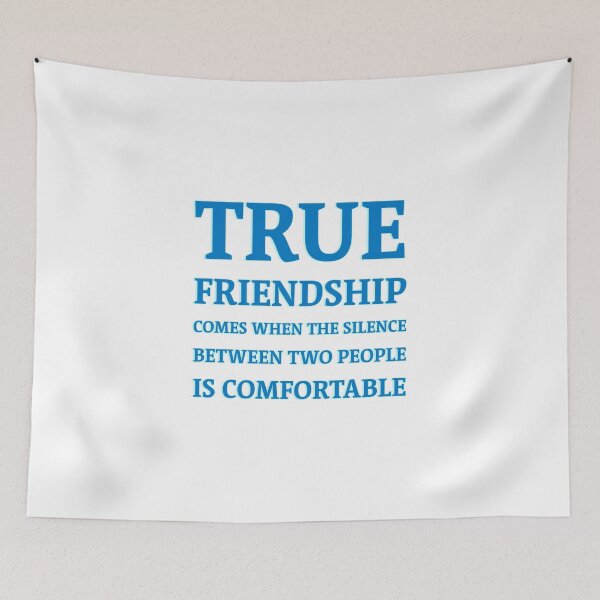 Item preview, True friendship comes when the silence between two people is comfortable  designed and sold by Inspirationmotivation.