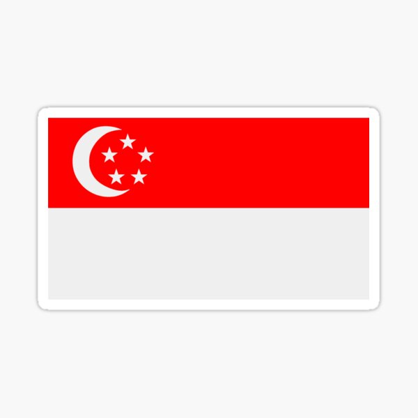 Flag of Singapore Sticker