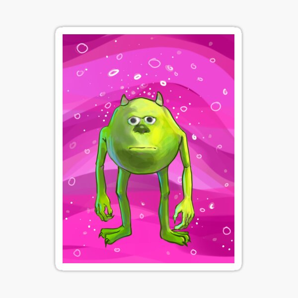 Mike Wazowski Sticker For Sale By Frong Redbubble