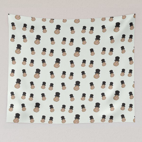 Item preview, groundhog in hat pattern - happy groundhog day designed and sold by UniqueMw.