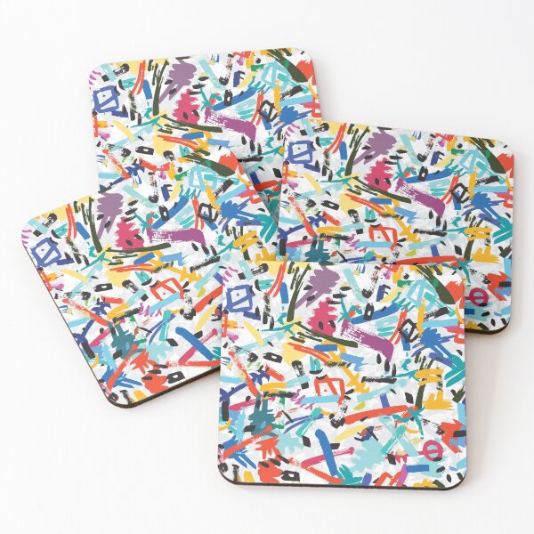 Item preview, Colorful pattern of Brushstrokes  designed and sold by Kita  Telles.