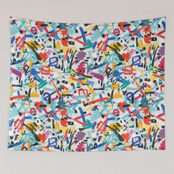 Item preview, Colorful pattern of Brushstrokes  designed and sold by Kita  Telles.