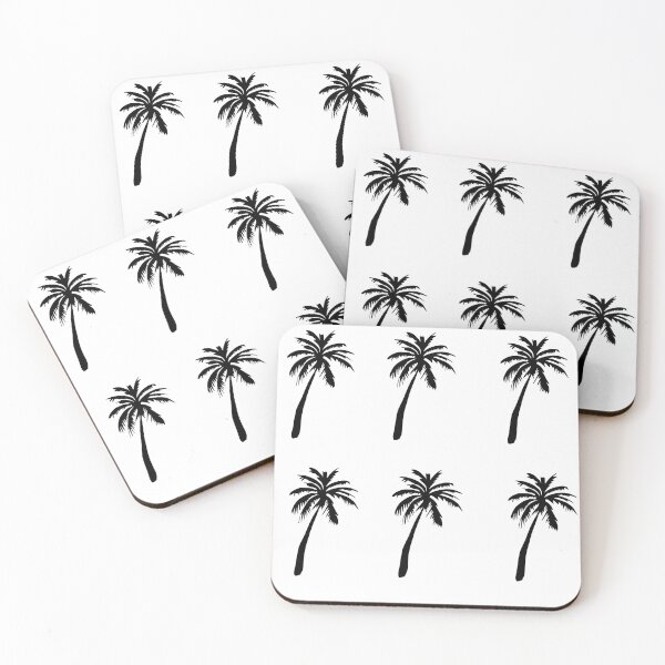 Item preview, palm trees silhouette sticker pack designed and sold by lavendrdzigns.