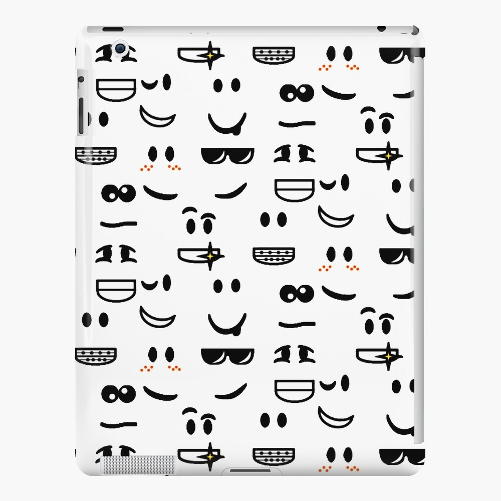 Roblox Faces Pattern Ipad Case Skin By Dennieb Redbubble - how to get free roblox faces on ipad
