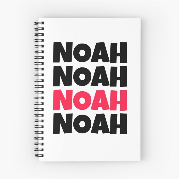Item preview, NOAH block capitals repeated design designed and sold by itstiggydesigns.