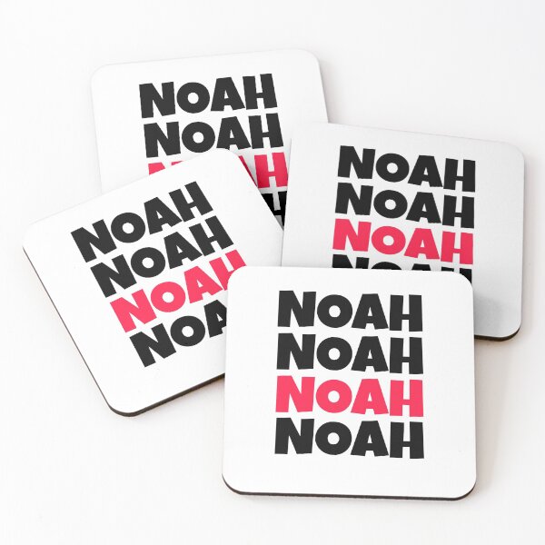 Item preview, NOAH block capitals repeated design designed and sold by itstiggydesigns.