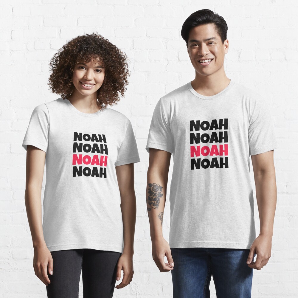 noah-block-capitals-repeated-design-t-shirt-for-sale-by-itstiggydesigns-redbubble-noah-t