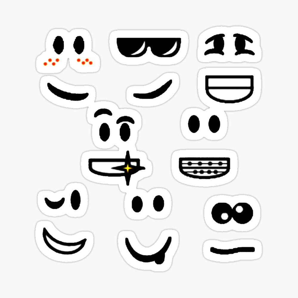 Roblox Faces Pattern Photographic Print By Dennieb Redbubble - cute roblox facss
