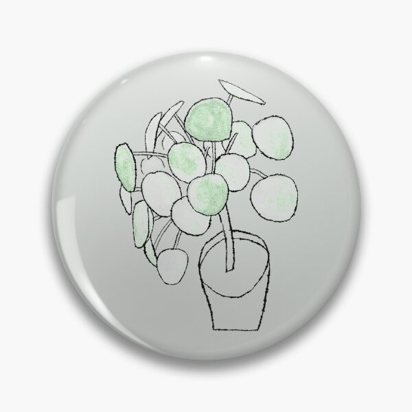 Item preview, Pilea peperomioides Houseplant Drawing designed and sold by Chee Sim.