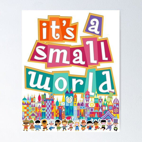 Item preview, it's a small world - full graphic by Kelly Design Company designed and sold by KellyDesignCo.