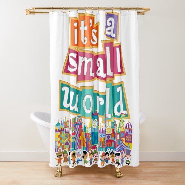 Disney Home Decor - It's a Small World Clock Tower - Walt Disney World Wall  Art Shower Curtain by Buena Vista Gifts - Pixels