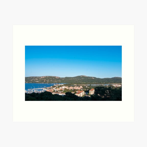 Porto Vecchio Harbour and his salt flats Art Print