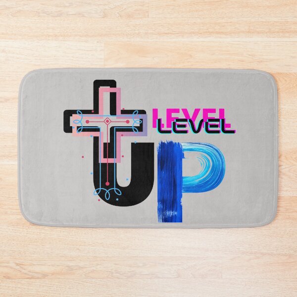 Item preview, LEVEL UP AT THE CROSS designed and sold by SheGotJoy.