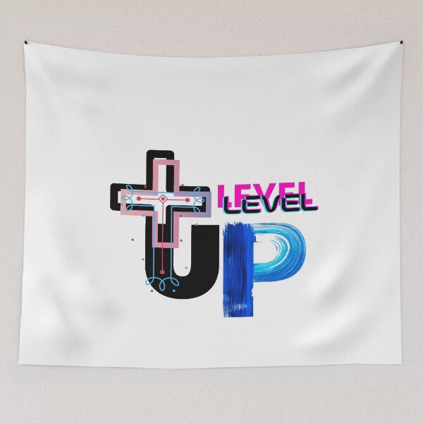 Item preview, LEVEL UP AT THE CROSS designed and sold by SheGotJoy.