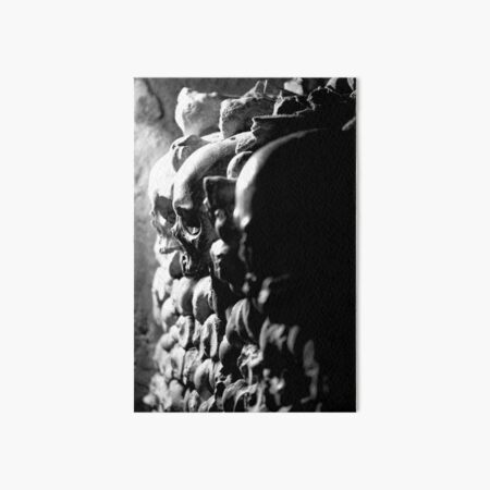 Death Watches Over (Monochrome) Art Board Print