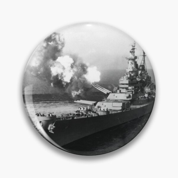 Item preview, USS Missouri Firing Salvo - Korean War - 1950 designed and sold by warishellstore.