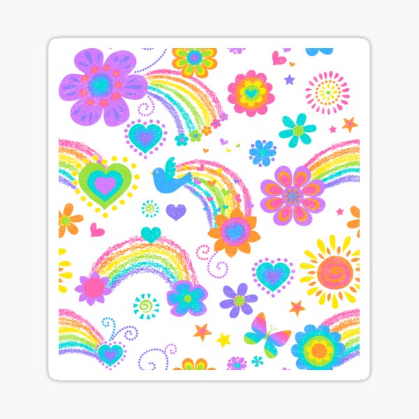 Rainbow Sticker (Glitter)