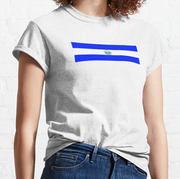 El Salvador Logo-Bandera Camiseta clásica