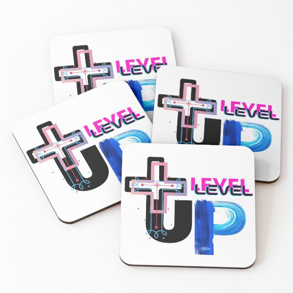 Item preview, LEVEL UP AT THE CROSS designed and sold by SheGotJoy.